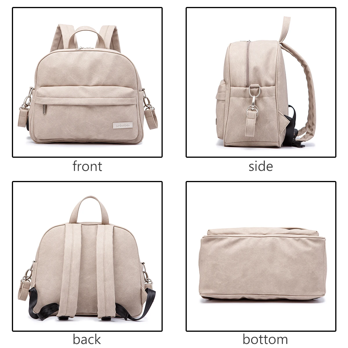 Bolsa de pañales de moda para bebé recién nacido, impermeable, ligera, portátil, mamá, mochila para cambio de pañales de salida rápida