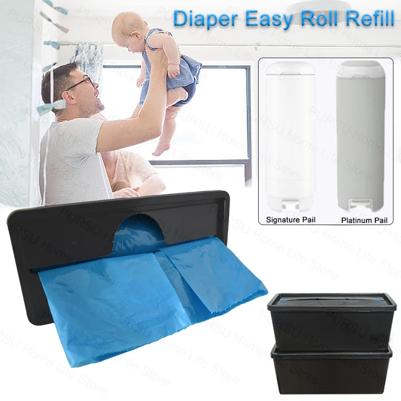 Bolsas de repuesto compatibles con pañales Genie Easy Roll, para pañales Genie Signature y cubos de platino, bolsas de repuesto de cubos de pañales 30 unid/caja