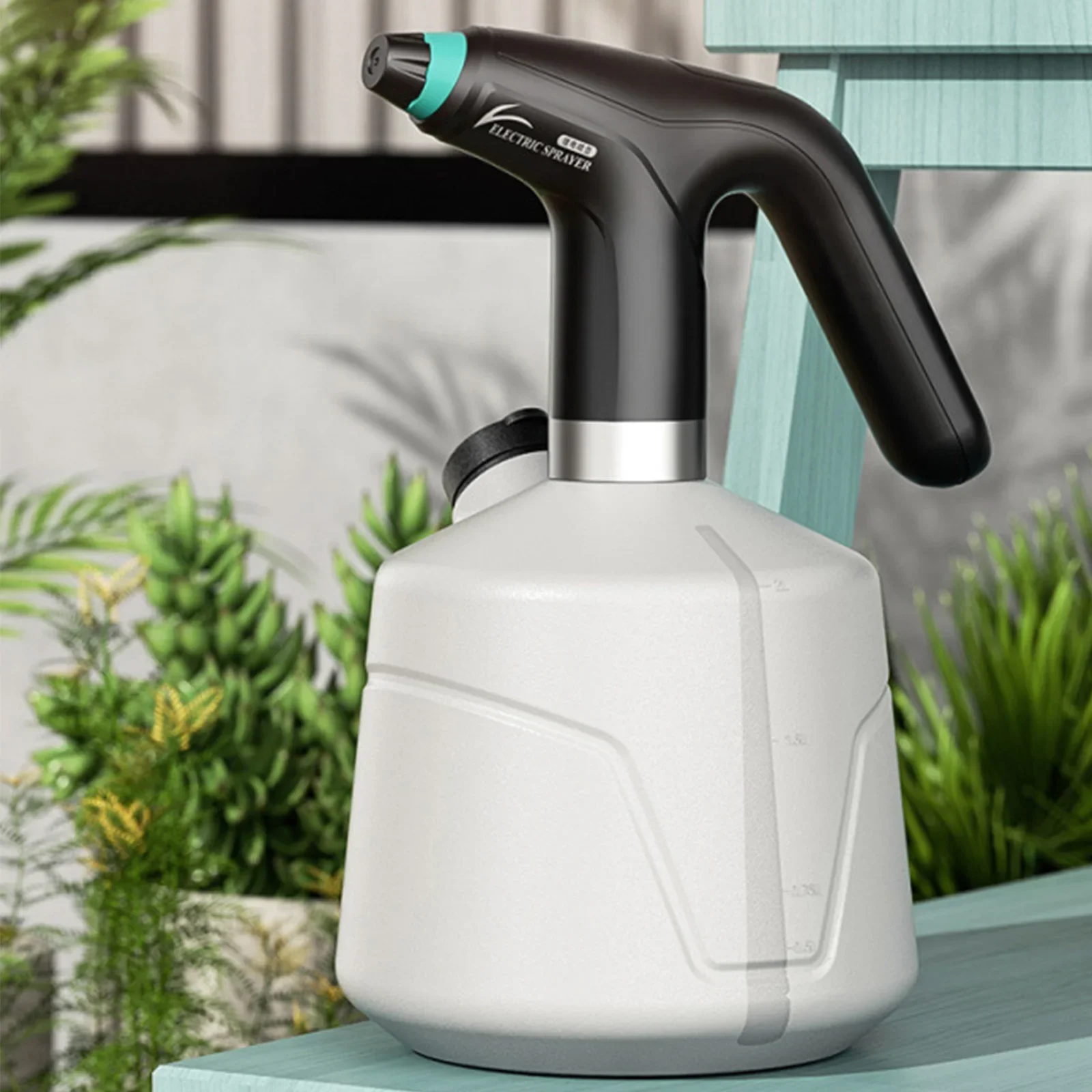 Botella de Spray eléctrica para plantas, rociadores automáticos de 0,9/1/1.5/2L, boquilla ajustable con carga USB de 2000mAh, herramienta de jardín