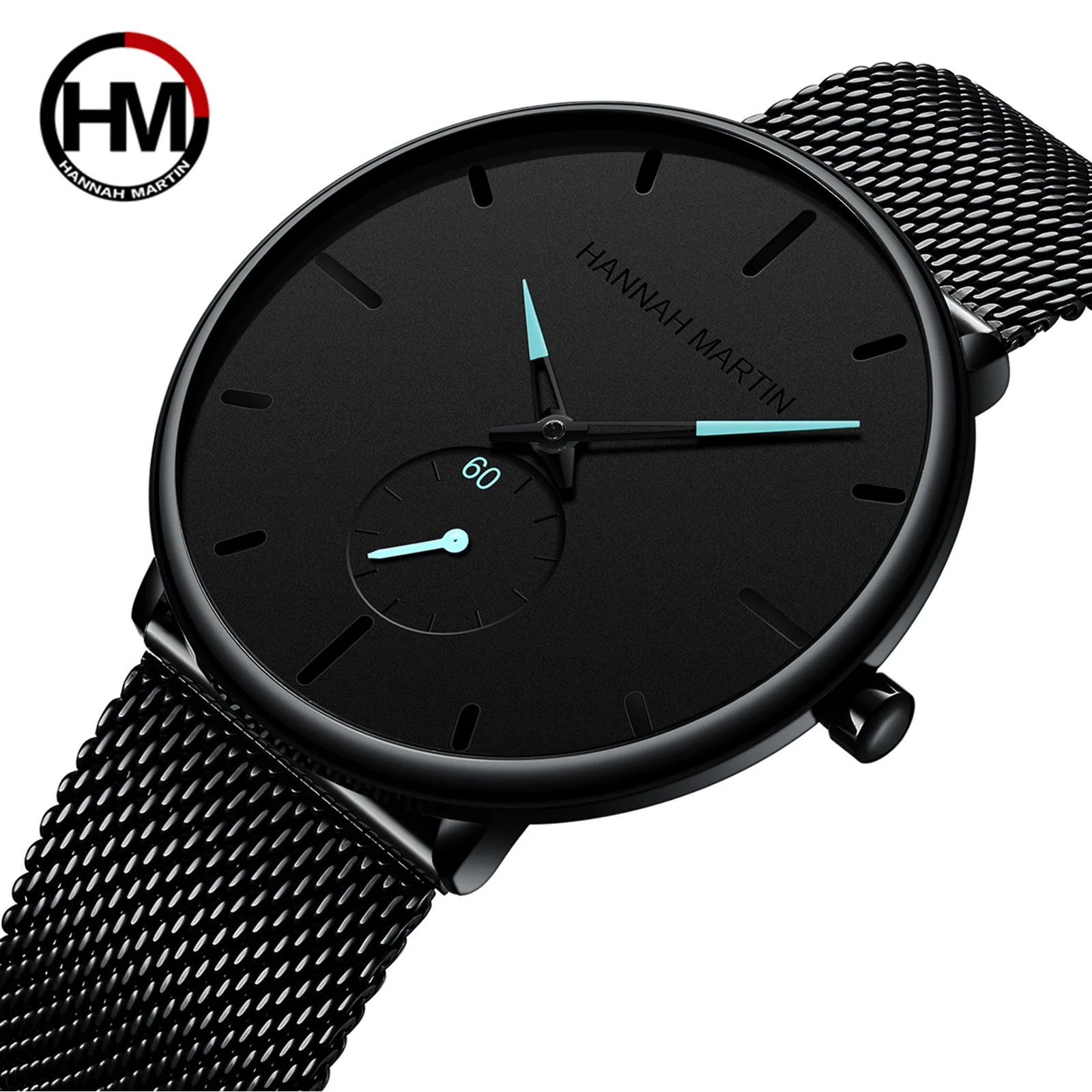 Reloj de Pulsera para Hombre, Diseño Simple y Moderno, Caja de 40 mm, Resistente al Agua, Correa de Acero Inoxidable, Esfera Pequeña, Cuarzo, Relogio Masculino