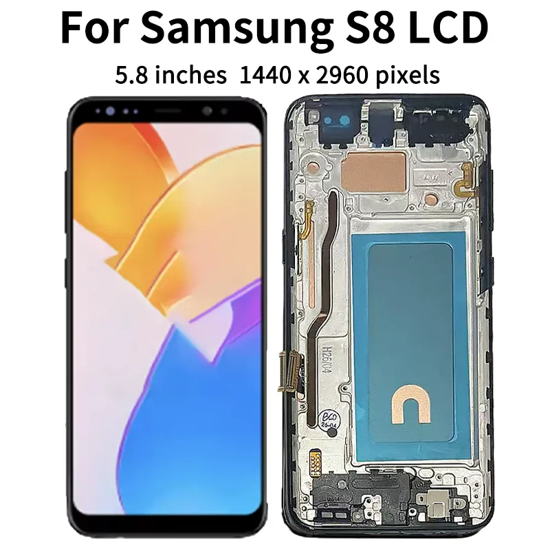 Pantalla LCD Táctil con Marco 100% Probada y Nueva para Samsung S8 G950 G950F SM-G950FD, Pantalla para Samsung S9 G960 SM-G960F