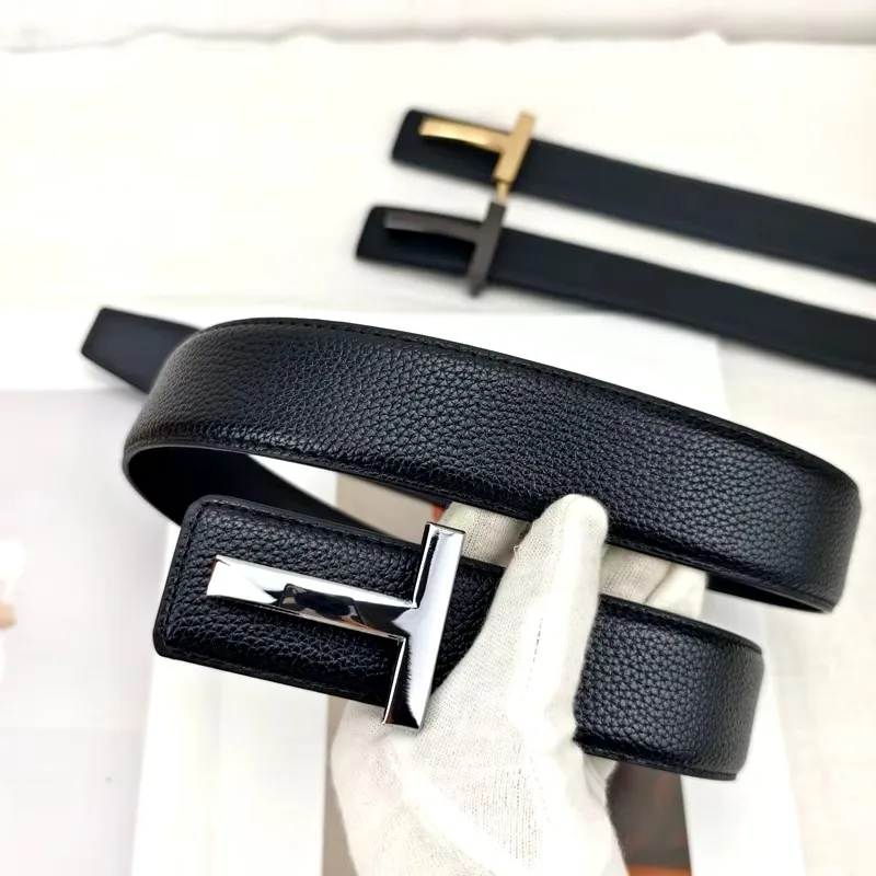 2025 cinturón de cuero de alta calidad de 3,8 cm para hombres de negocios, cinturones famosos de diseñador de marca de lujo para hombres, correa para pantalones vaqueros, cinturón con hebilla de Metal para hombres