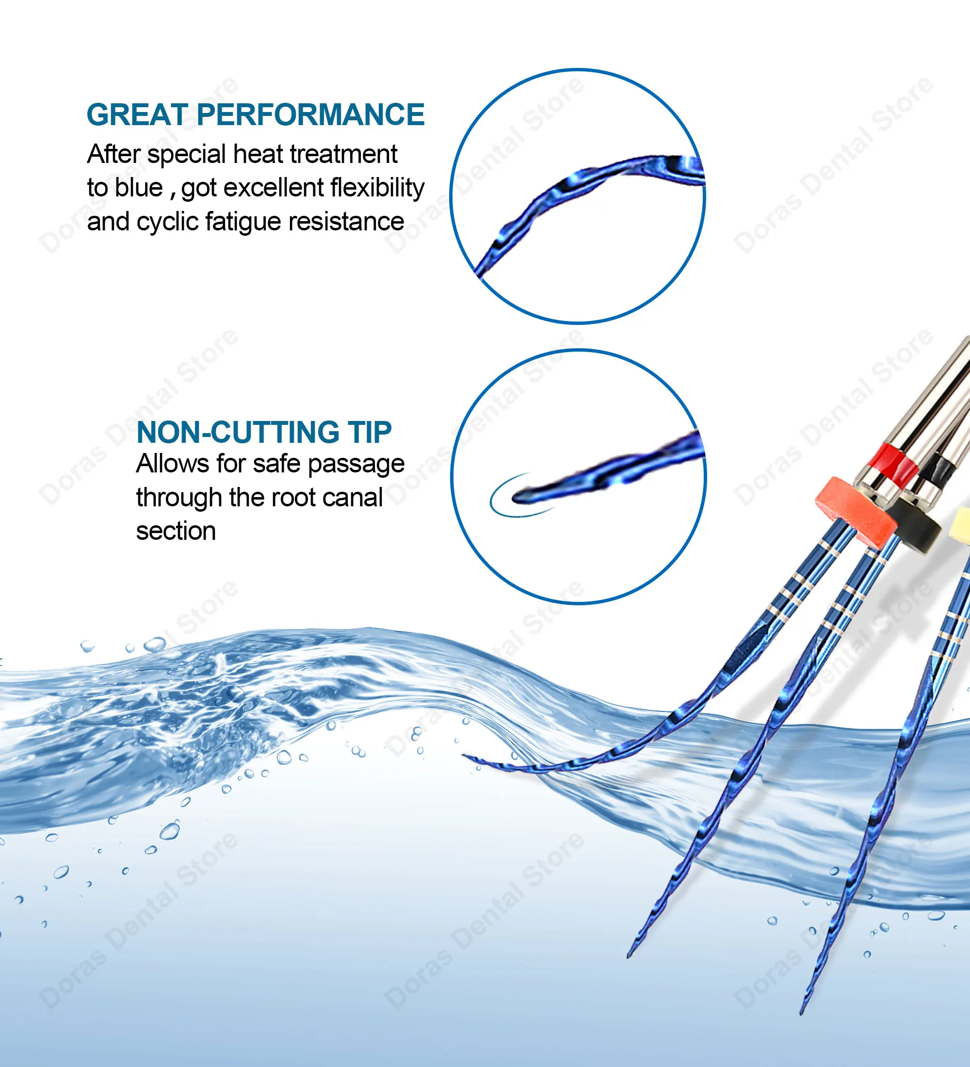 Instrumentos Dentales Glin, Sistema Bule, Limas Rotatorias Recíprocas Simples, Materiales de Endodoncia, Limas para Conductos Radiculares 25mm G25 G40 G50