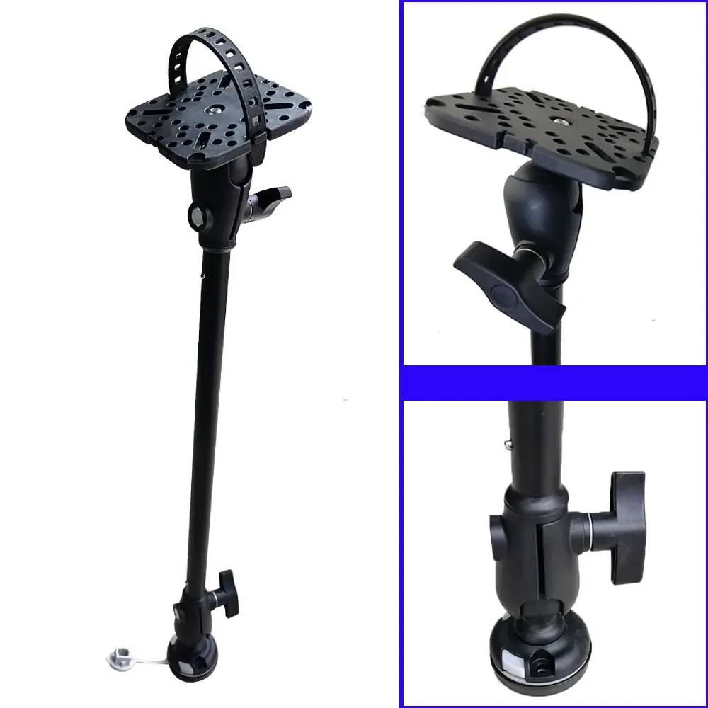 Sistema de montaje de brazo de soporte de transductor GPS de montaje de buscador de pesca de aluminio