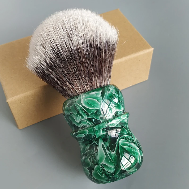 Brocha de Afeitar Dscosmetic de Pelo Sintético Jade G7 de 30 mm para Hombre