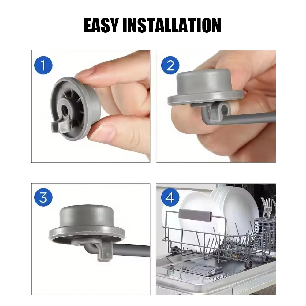 Ruedas para Cesta Inferior de Lavavajillas, 8 Piezas, Repuestos para Lavavajillas Bosch/Balay/Siemens/Neff
