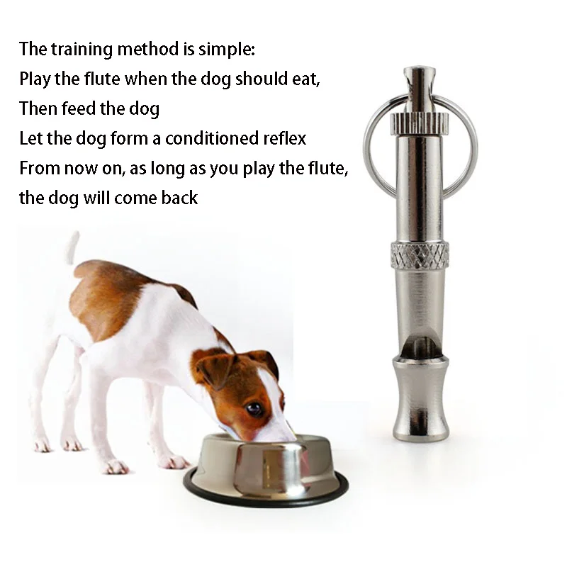 Silbato de acero inoxidable para perros, para detener los ladridos, control de ladridos, silbato disuasorio para entrenamiento de cachorros, silbato ajustable para entrenamiento.