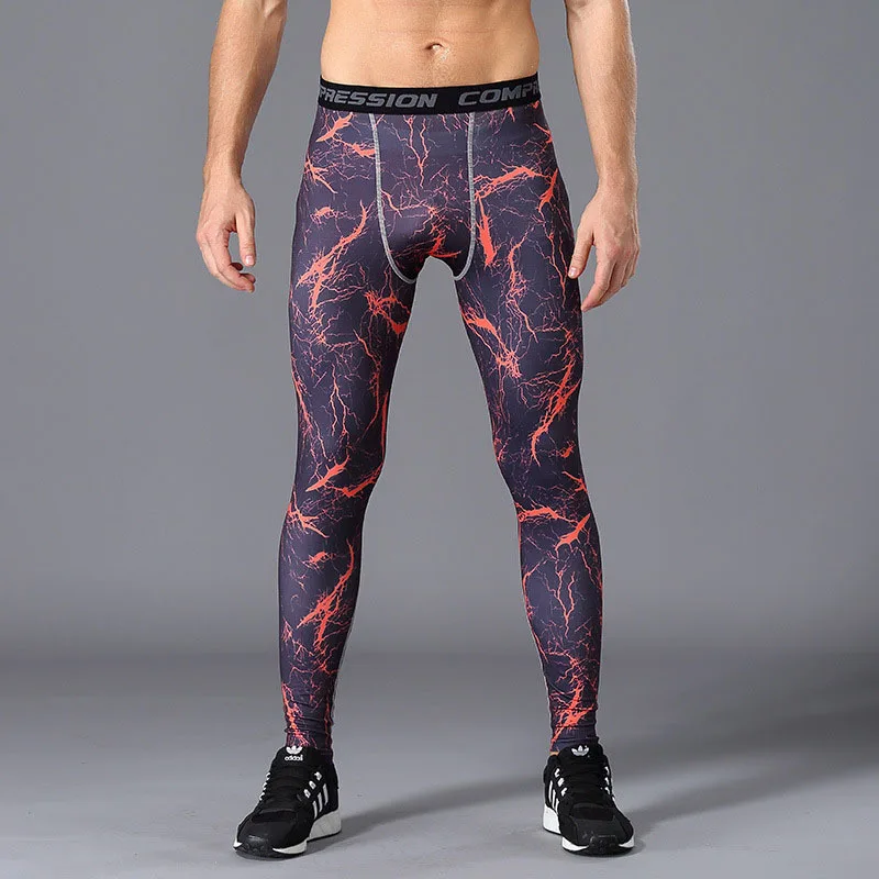 Mallas deportivas de camuflaje para hombre, mallas de compresión para entrenamiento para correr, pantalones de secado rápido, pantalones deportivos, mallas para correr y trotar