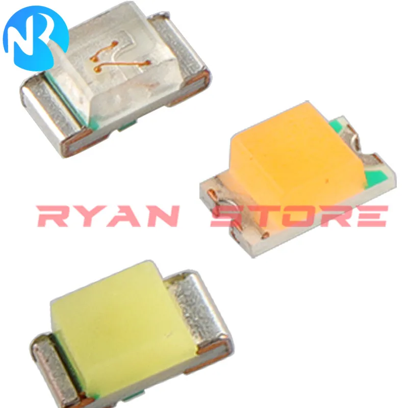 3000 uds/4000 Uds 0402 0603 0805 1206 SMD LED naranja rojo blanco azul verde amarillo púrpura rosa blanco cálido diodo emisor de luz