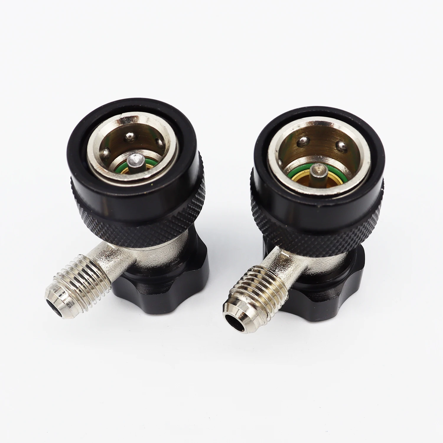 R134A nuevo compresor de CA A/C R-134A adaptador de acoplamiento rápido Manual aire acondicionado 1/4 accesorios de conectores SAE