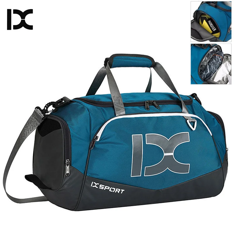 IX 40L bolsa de gimnasio grande Fitness entrenamiento seco húmedo hombres Yoga para zapatos bolsos de hombro de viaje multifunción bolsa de natación para hacer ejercicio