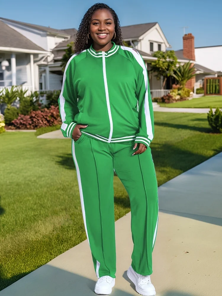 Wmstar-traje de chándal para mujer, conjuntos de 2 piezas de talla grande para correr, venta al por mayor, camisas de manga larga, pantalones, chándal deportivo informal a juego