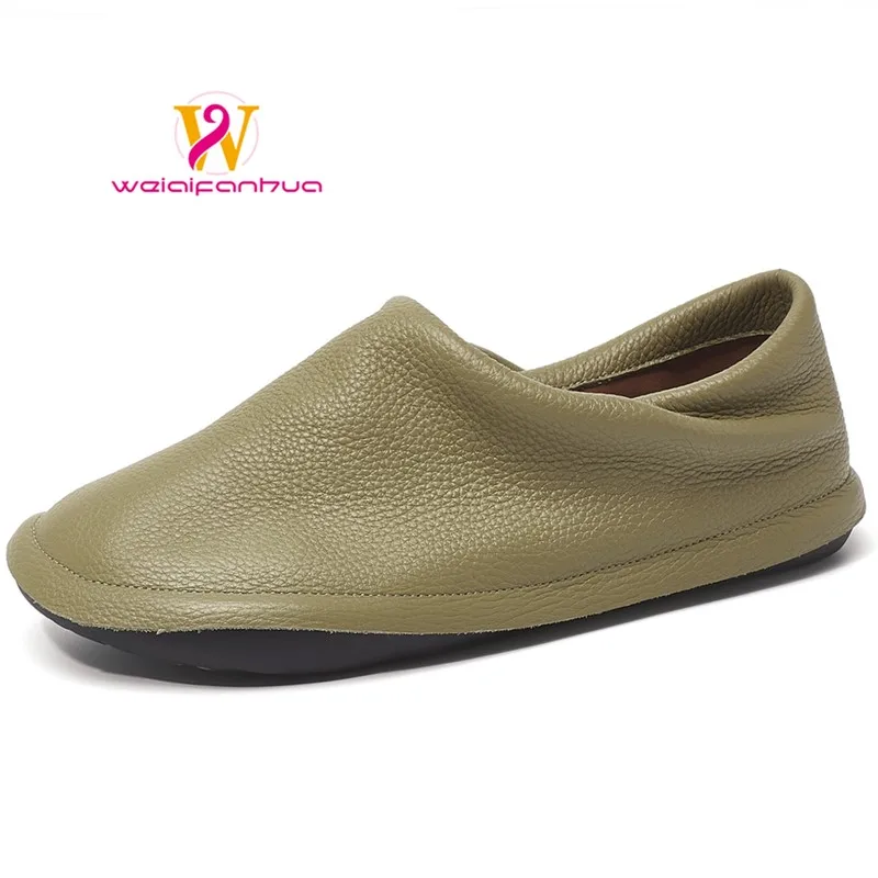 Zapatos de Cuero para Mujer, Piel de Vacuno de Primera Calidad, Estilo 2026, Zapatos Planos, Zapatos de Trabajo Cómodos para Mujer