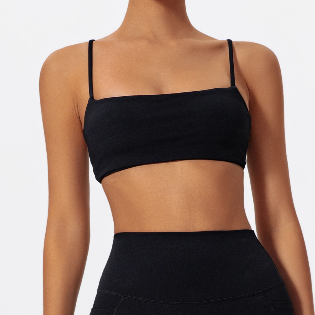 Sujetador Deportivo Hearuisavy de Alta Elasticidad, Ropa Interior Deportiva con Tirantes para Mujer, Ropa de Yoga Transpirable para Correr, Top de Gimnasio de Secado Rápido