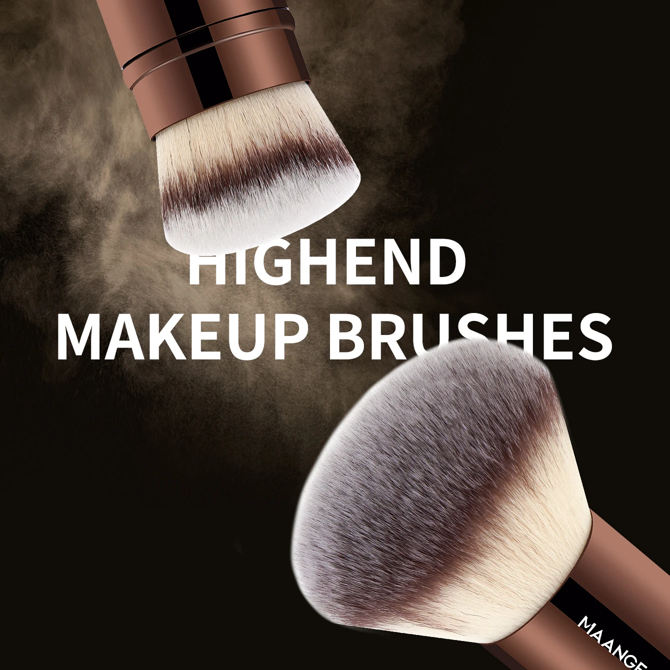 MAANGE 20 unids/set Pro brochas de maquillaje base de doble punta correctores colorete sombras de ojos cepillo para mezcla de polvo de crema líquida