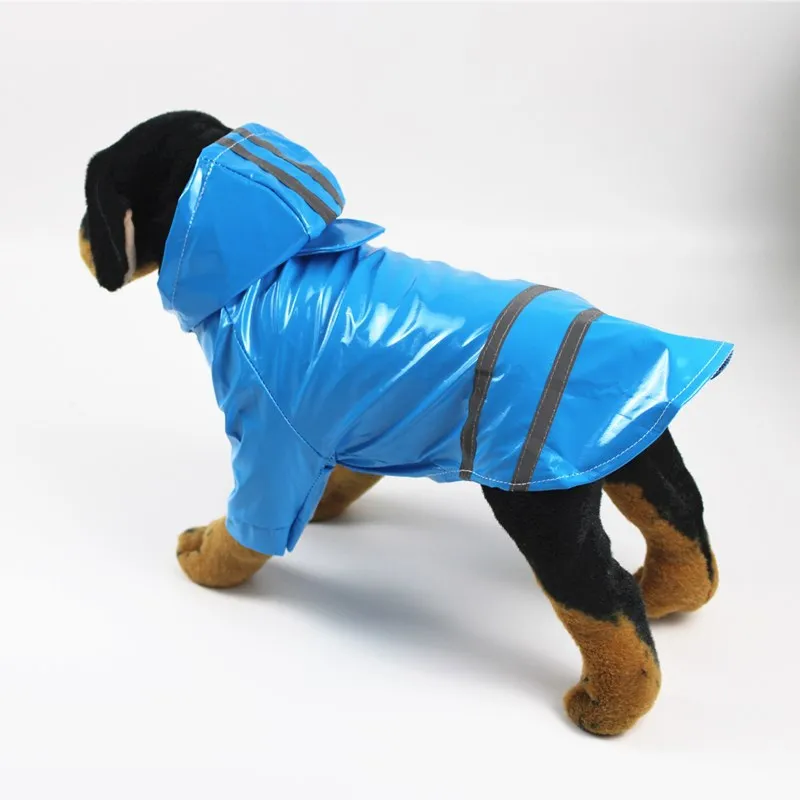 Ropa para perros, impermeables con capucha, tira reflectante, abrigo de lluvia para perros, chaquetas impermeables, ropa transpirable para exteriores para cachorros, impermeable
