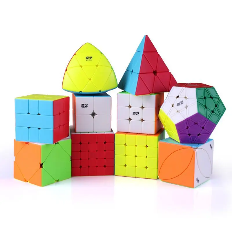 Serie Qiyi Cubo mágico QY forma especial QIYI 2x2 3x3 4x4 5x5 rompecabezas juguetes para niños regalo Pyraminx Skewb Cubo mágico