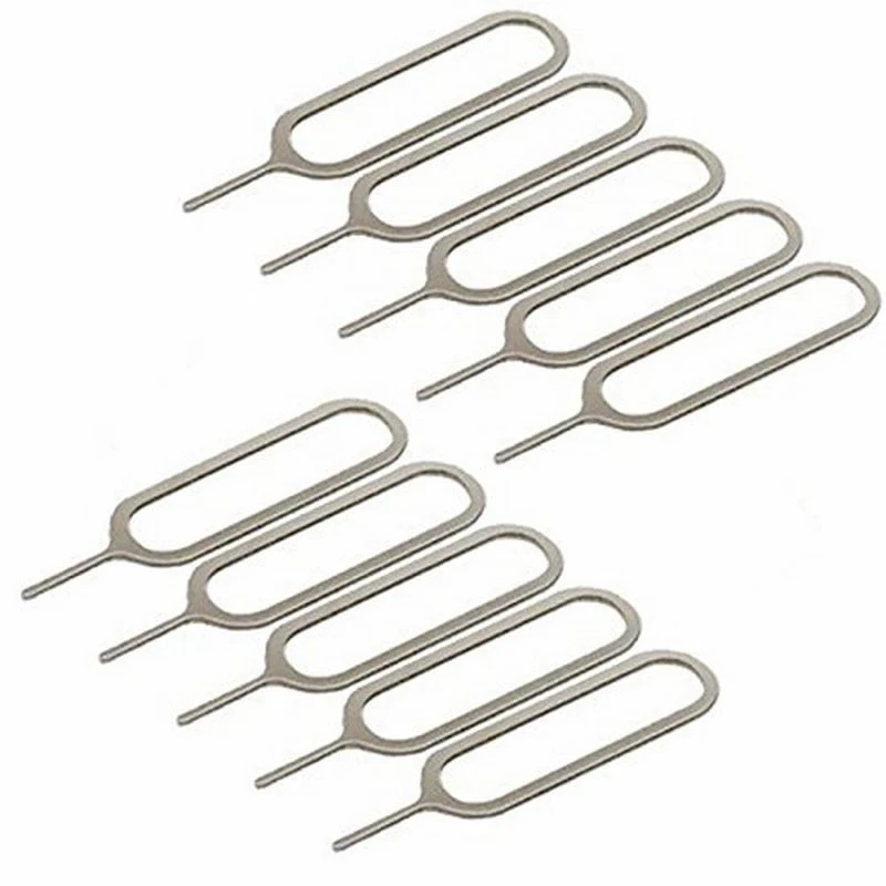 Pin de tarjeta antipérdida para IPhone, Xiaomi, Samsung, Huawei, bandeja Universal para quitar tarjetas Sim para abrir la tarjeta Sim, herramientas de expulsión, 1/50/100 Uds.