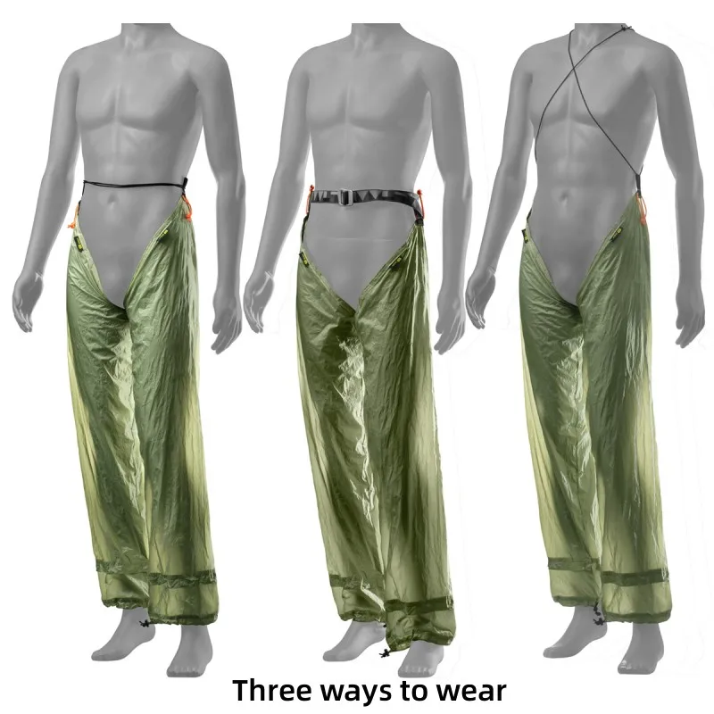 Pantalones Impermeables para Exteriores Knot, Ultraligeros, de Nailon 20D, con Silicona de Doble Cara, para Montañismo, Senderismo, Camping