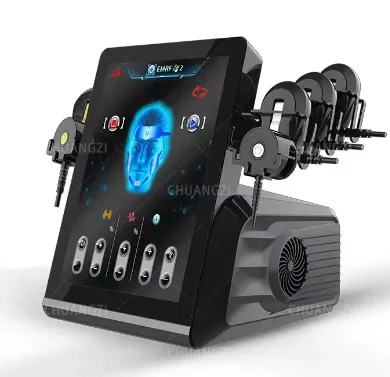 Equipo de Escultura Facial RF EMS EMRF de 6 Manijas, Instrumento de Lifting Facial sin Agujas, Máquina Facial de Sobremesa PE de 500W con Enchufe de EE. UU.