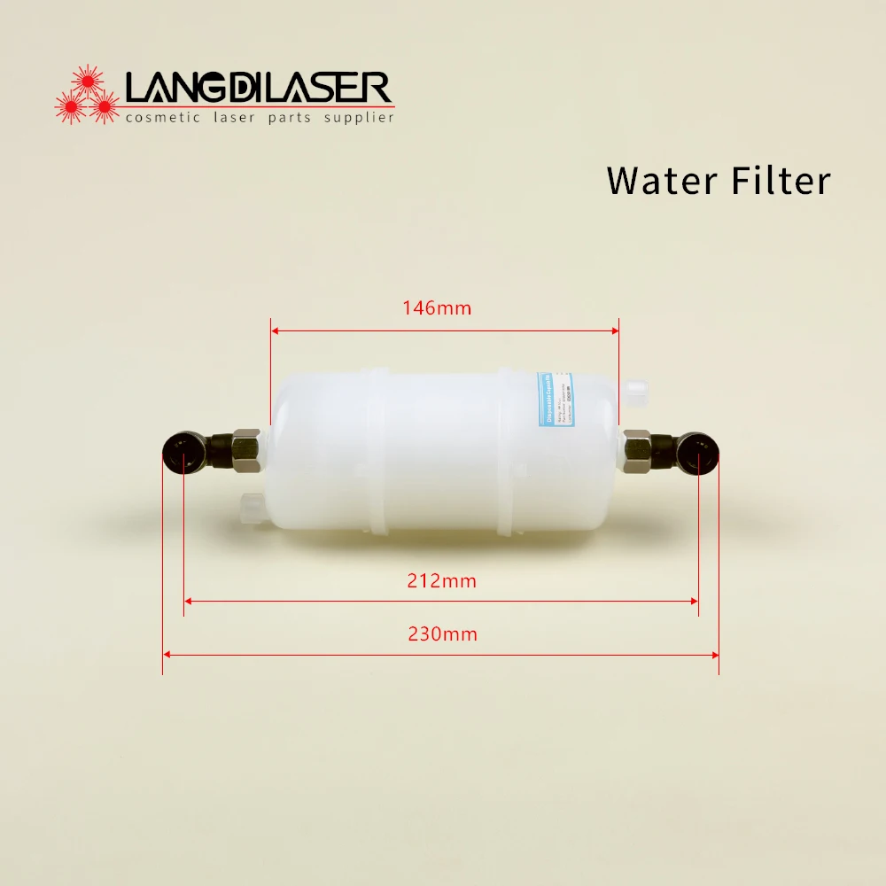 Filtro de agua en cápsula desechable para láser de diodo, láser IPL y láser médico / con algodón PP en su interior / finura del filtro: 10 μm.