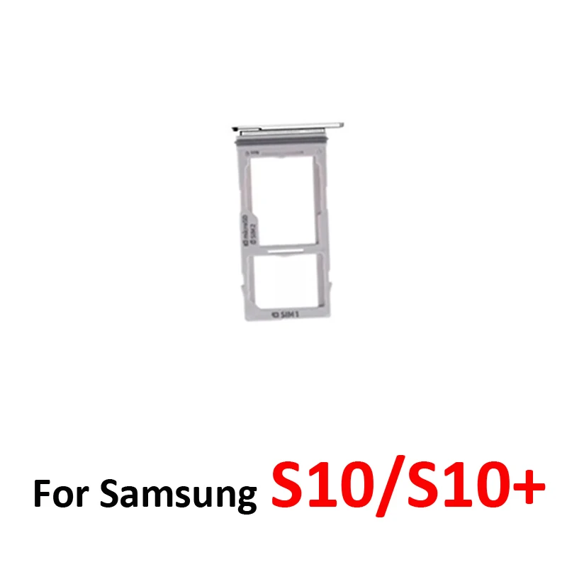 Para Samsung S10 G973F G973, Nueva Bandeja de Tarjeta SIM, Carcasa con Ranura para Tarjeta Micro SD, Compatible con S10 Plus S10+ G975F G975