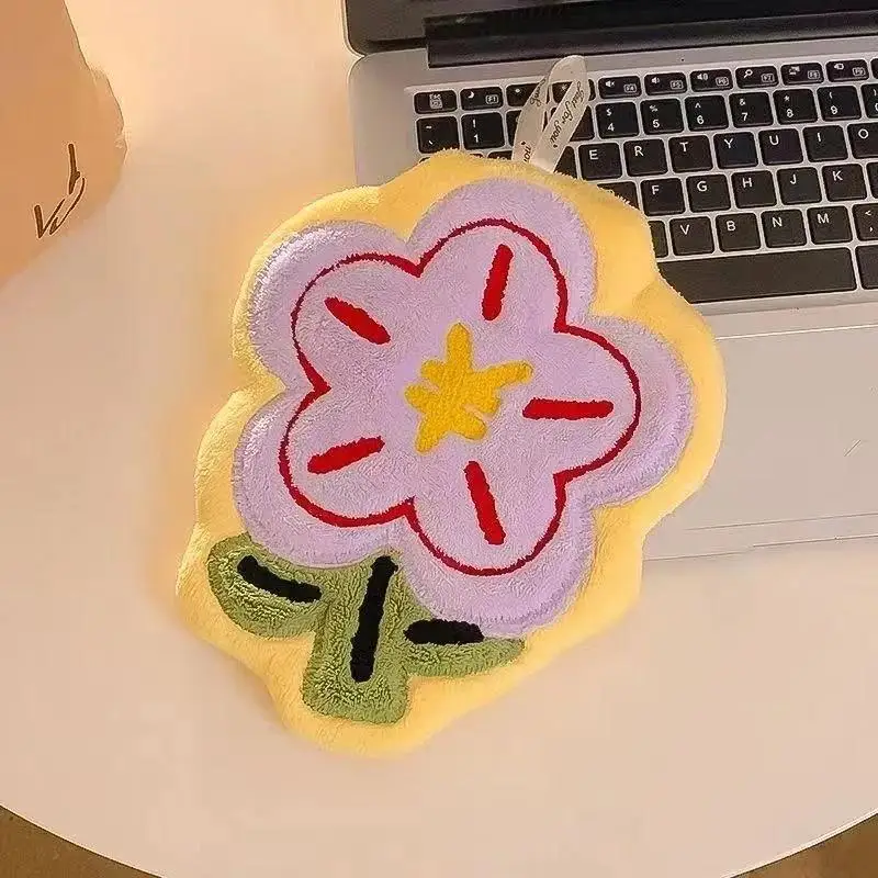 Nueva Toalla de Mano con Forma de Flor, Paño de Limpieza Súper Absorbente para Baño y Cocina, Toallita Colgante para Manos, Paño Grueso para Platos