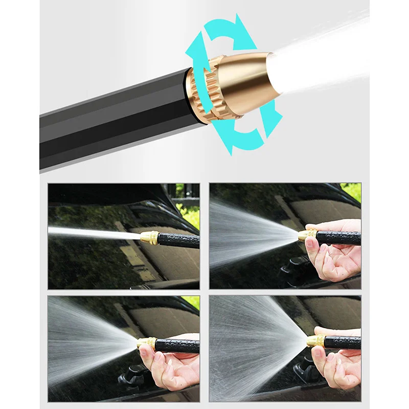 Pistola de agua de alta presión para lavado de coches, boquilla de manguera de riego de jardín, rociador de espuma, junta de grifo de agua, conector rápido