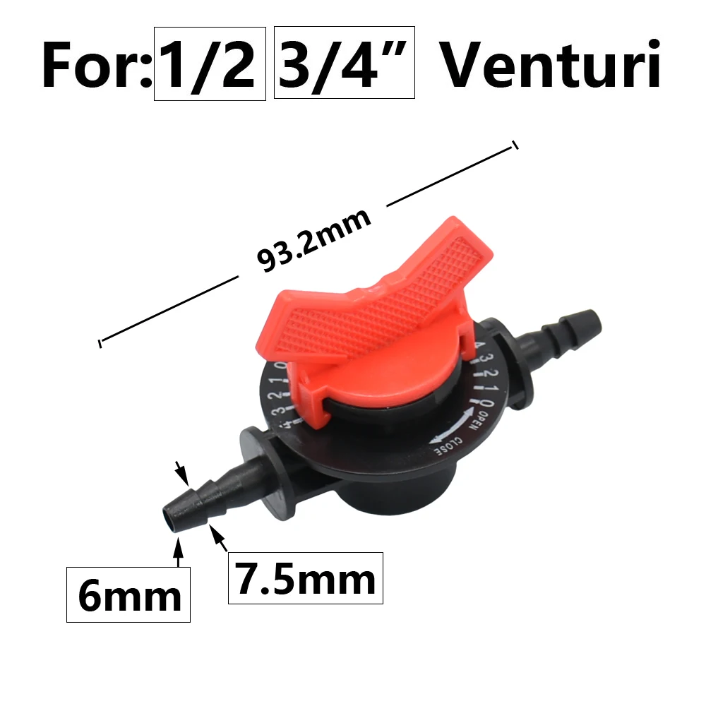 Tubo Venturi de riego, 1/2 ", 3/4", 1 ", 1,5", rosca, inyector de fertilizante Venturi para agricultura, manguera de fertilización agrícola, filtro de grifo