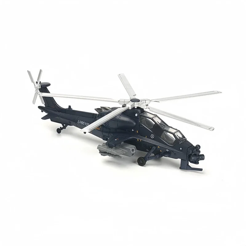 Bloques de Construcción de Helicópteros de la Serie Militar Creativa 1/72, AH-64/EC-665/Z-10, Modelo de Trueno Ardiente, Juguetes Decorativos DIY para Regalos de Navidad