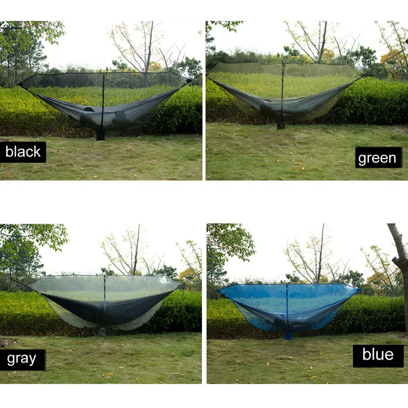 Mosquitera colgante separadora portátil de viaje ligera al aire libre, red para insectos para hamaca de Camping