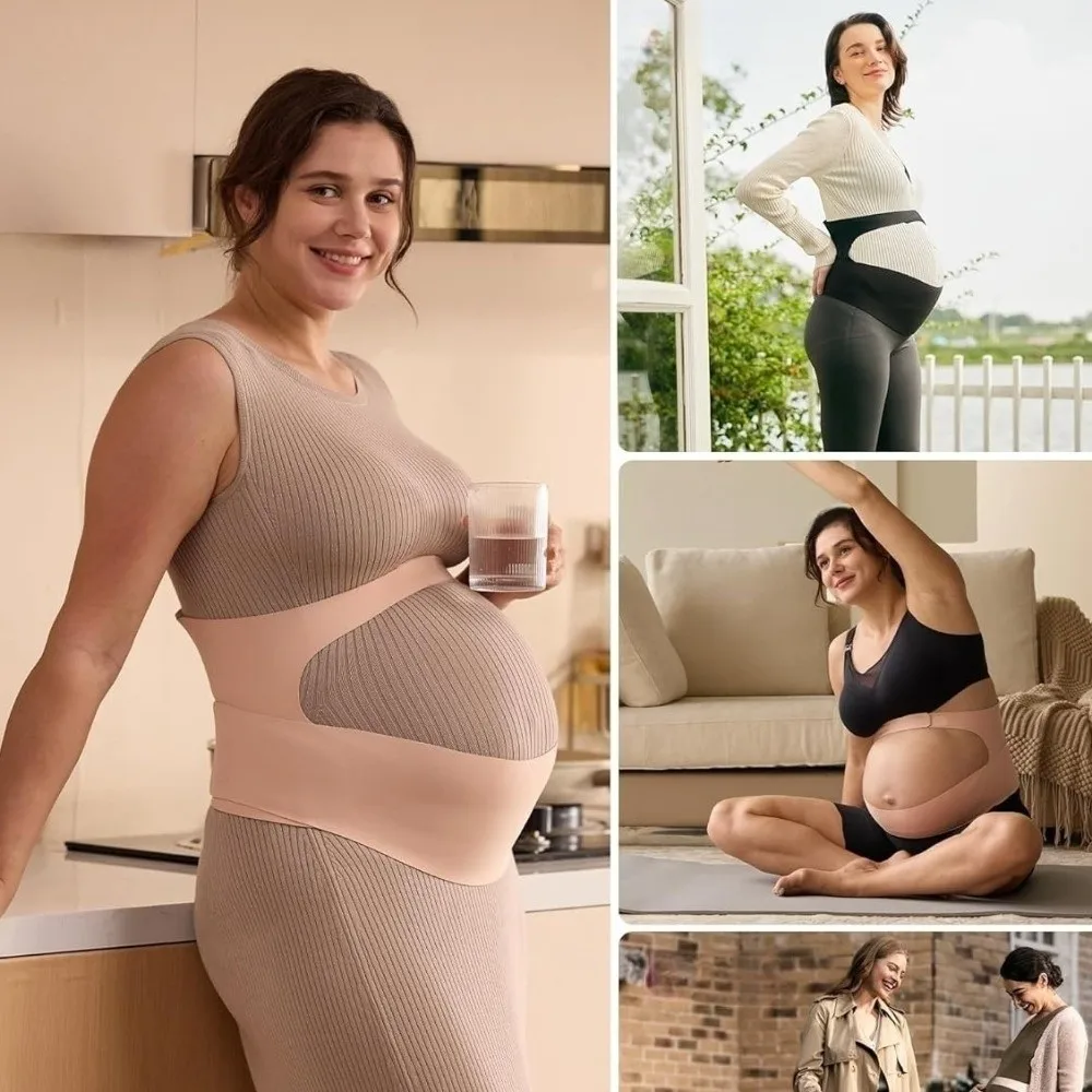 Nuevo cinturón de maternidad de una pieza, cinturón ajustable para el cuidado de la espalda, cinturón fino para maternidad, Protector de Abdomen, uso de maternidad