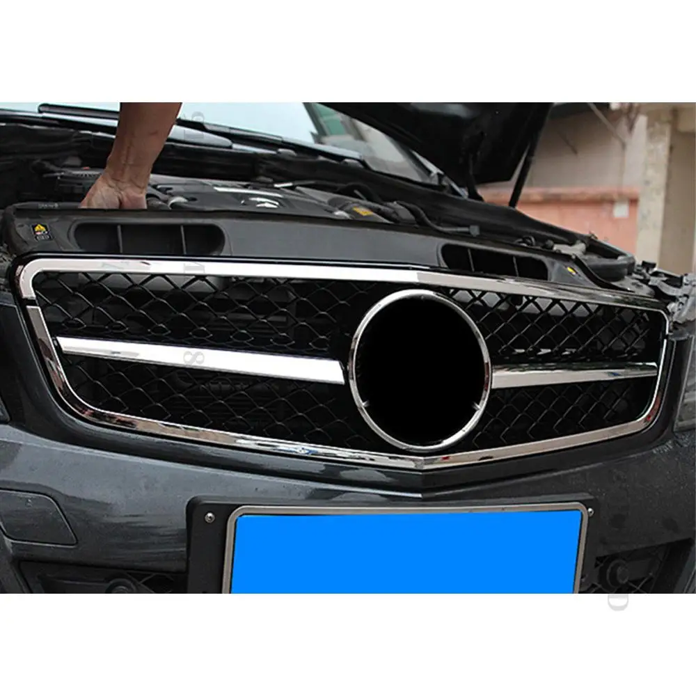 Partida perfecta parrilla de parachoques delantero para Mercedes Benz C W204 C204 S204 2007-2014 C180 C200 C250 C300 AMG GT Diamond Tuning