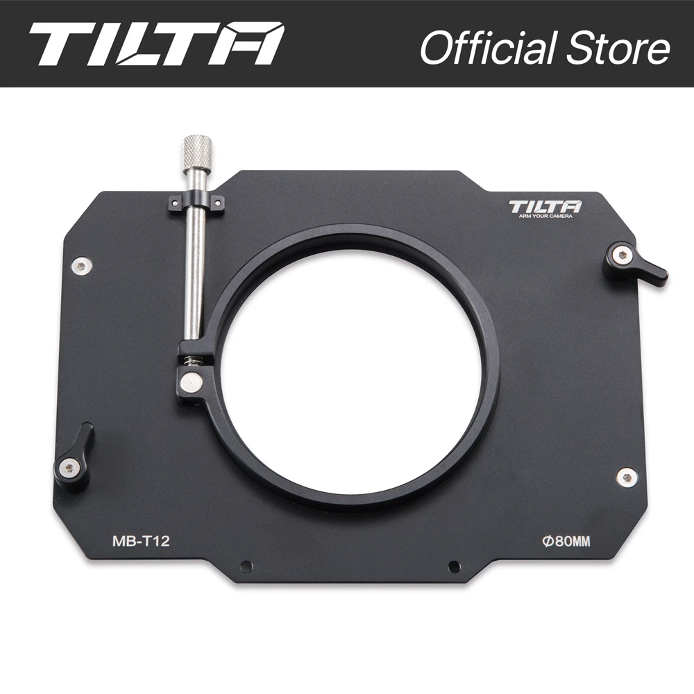 TILTA MB-T12 Caja mate de fibra de carbono 4 × 5,65 (aprazadera) con respaldo único para plataforma de soporte de varilla de 15 mm para DSLR 5D4 RED ARRI SONY