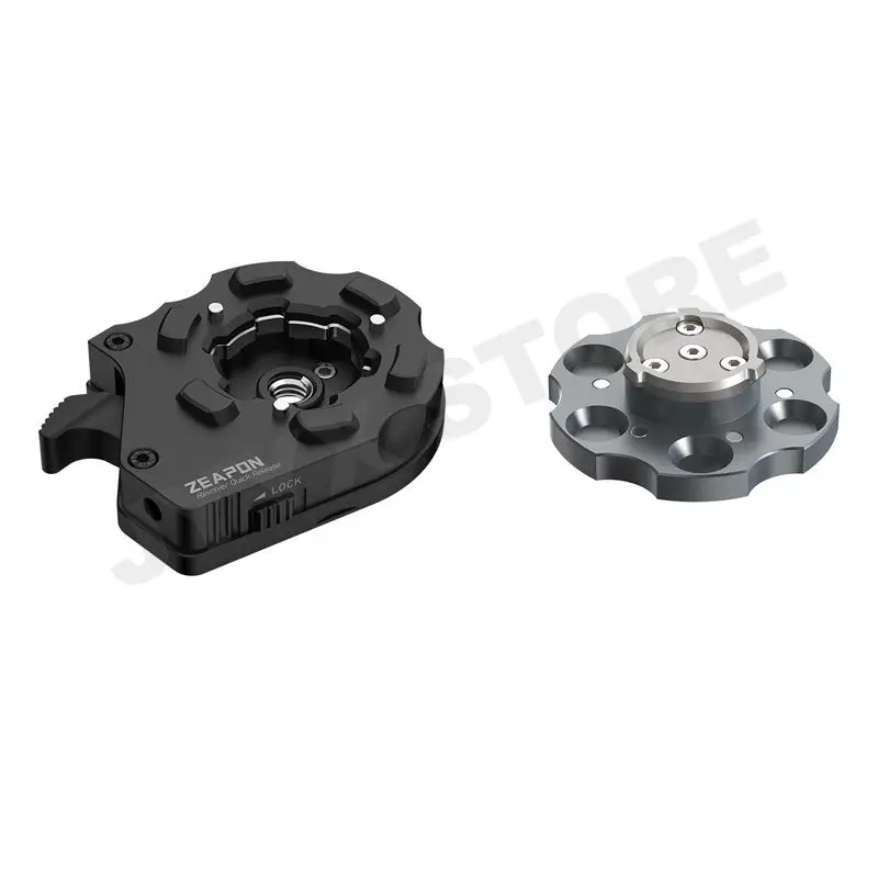 ZEAPON-placa Base de Revolver de AI-H2, abrazadera de liberación rápida, trípode, tornillo de montaje, carga rápida para cámara DSLR, riel deslizante, videocámara