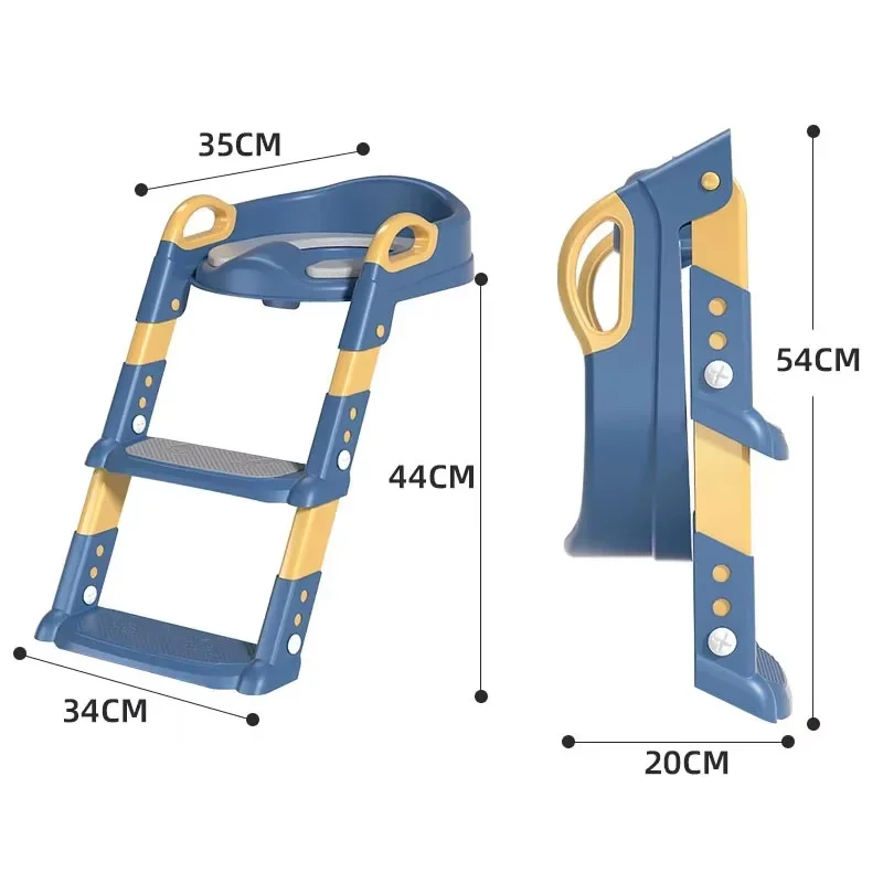 Inodoro escalonado para niños y niñas, taburete de pie plegable para entrenamiento, anillo de asiento de inodoro, herramienta asistida escalonada, nuevo