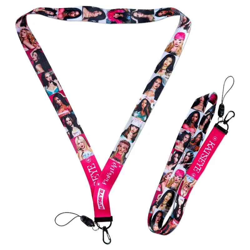 Correa para Teléfono con Diseño de Anime KATSEYE, Correa de Mano Ajustable con Estampado Lindo, Correa de Muñeca Portátil para Teléfono Móvil, Llaves, Bolsa, Regalo