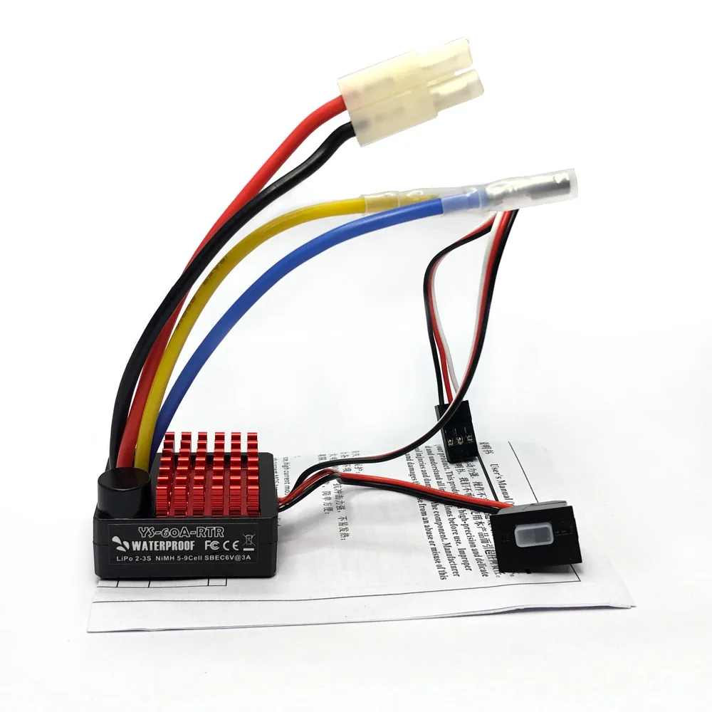 YSIDO 540 Combo Motor cepillado 55T 45T 35T 60A ESC para 1/10 todoterreno Rock Crawler escalada RC coche Traxxas TRX4 Axial SCX10