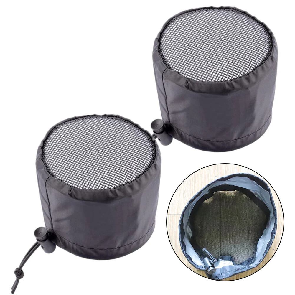 2 uds 4/6/8 pulgadas tiendas de campaña filtro de conducto cubierta de ventilación con banda elástica hebillas fijas impermeable a prueba de polvo para el crecimiento de plantas