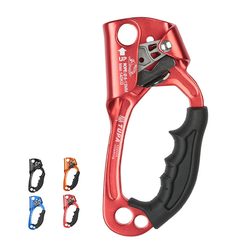 Dispositivo de ascenso de mano profesional SRT para escalada en roca al aire libre, mango de montañero, herramientas de cuerda de escalada para mano izquierda y derecha