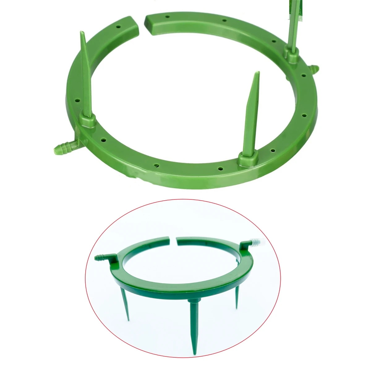 Soporte de 3 patas emisor de goteo 5 "(127mm) anillo de goteo manguera de 4/7mm sistema de riego de jardín riego de agua de lluvia planta flor vegetal 1 pieza