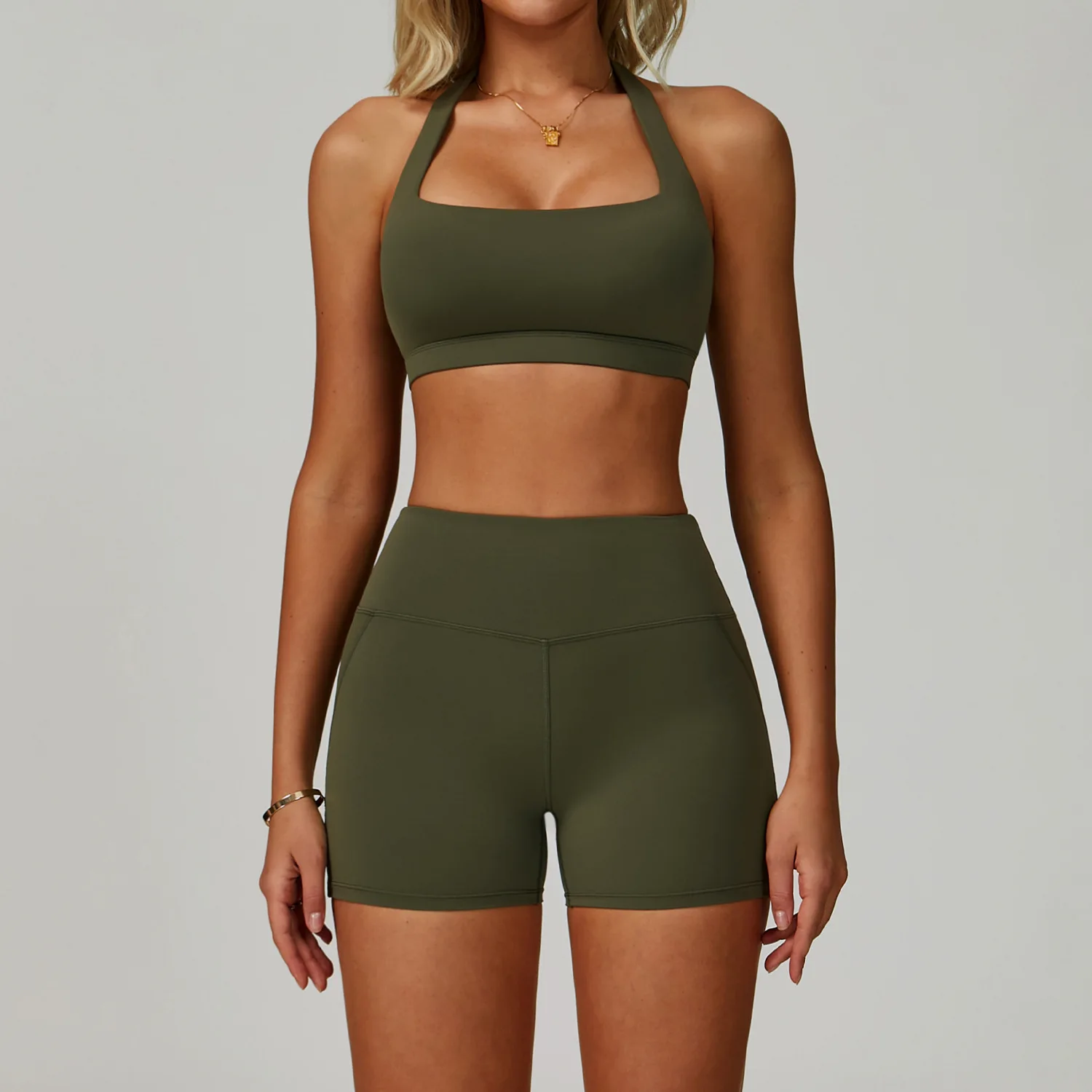 Conjuntos de 2 uds de chándal para mujer, ropa deportiva, conjuntos de Yoga, ropa deportiva, sujetador de entrenamiento, conjunto de mallas de cintura alta, ropa de gimnasio, trajes deportivos