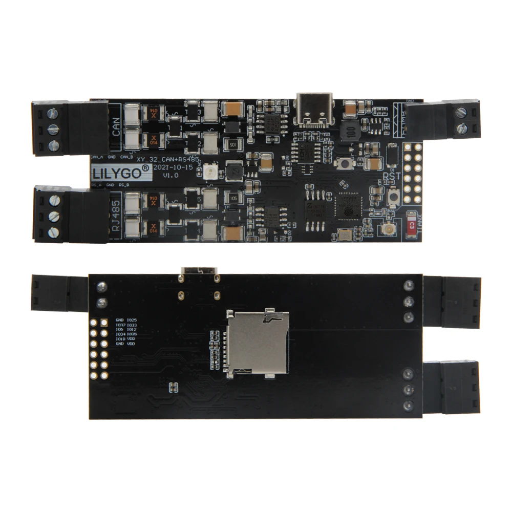 LILYGO® Módulo de Control Industrial T-CAN485 ESP32, tarjeta TF, WIFI, Bluetooth, placa de desarrollo IOT inalámbrica, WS2812 RGB
