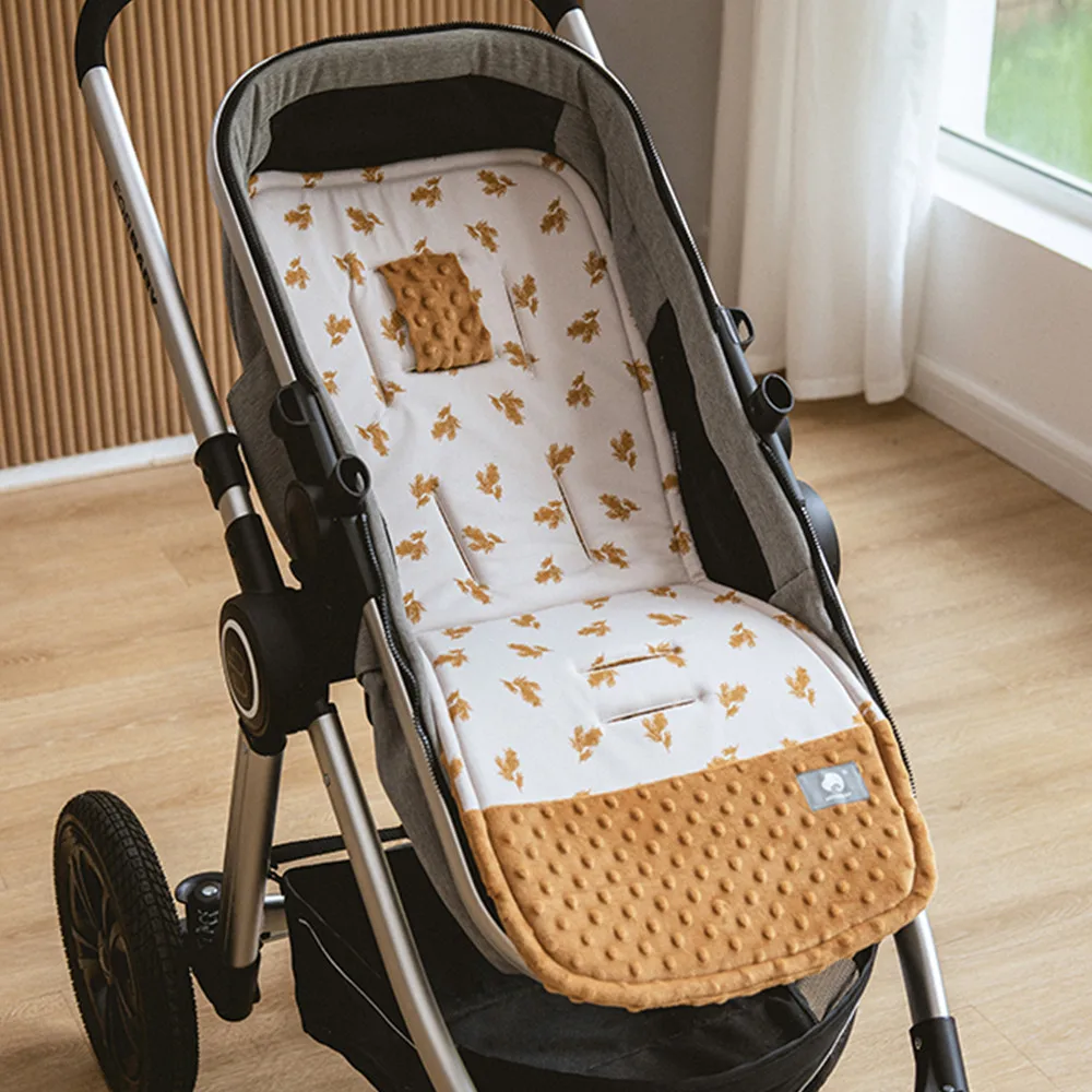 Cojín para cochecito, cochecito Universal transpirable para niños, asiento de carrito de coche, colchón, almohadilla suave para pañales, accesorios de cochecito de bebé de algodón