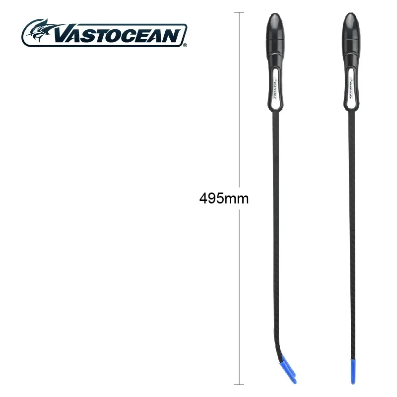 Pinzas de Coral Vastocean, pinzas de Coral suspendibles de fibra de alto carbono, soporte de herramientas de Coral, pinzas rectas, pinzas curvadas de 495mm
