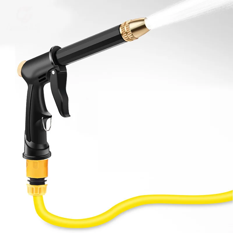 Pistola de agua de alta presión para lavado de coches, boquilla de manguera de riego de jardín, rociador de espuma, junta de grifo de agua, conector rápido