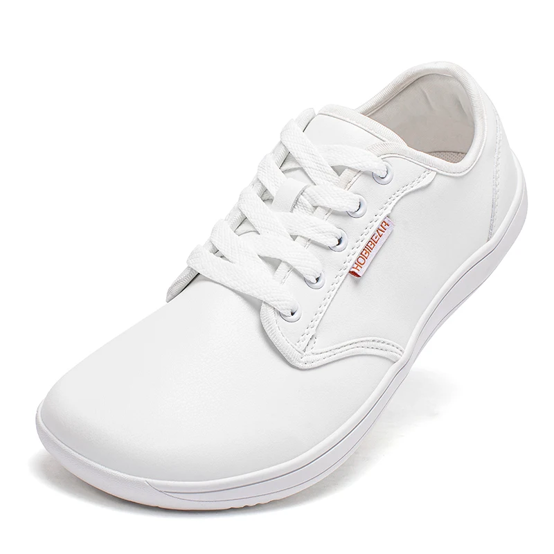HOBIBEAR, zapatos anchas descalzos Unisex, zapatillas minimalistas de caída cero para hombres y mujeres, zapatos para caminar en el rastro de cuero Artificial