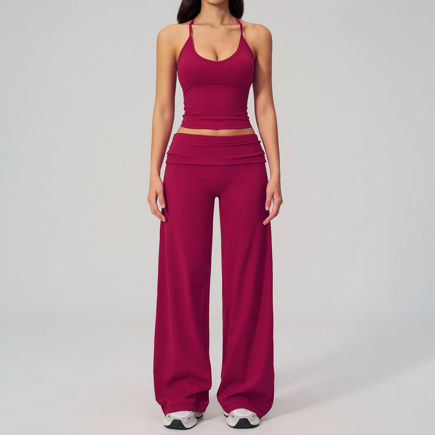 Conjunto Deportivo de 2 Piezas para Mujer, Traje de Yoga, Conjunto Deportivo para Gimnasio, Ropa para Correr, Ropa Deportiva de Manga Corta, Sujetador Deportivo, Ropa Atlética, Ropa de Yoga