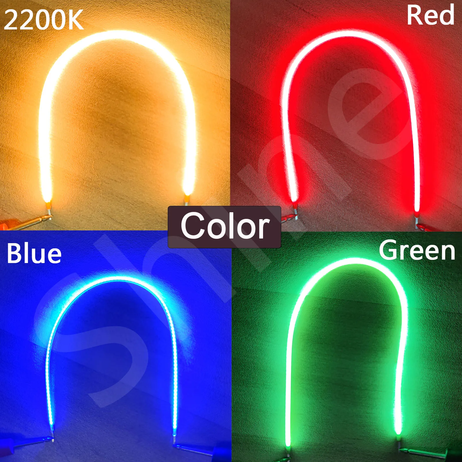 10 Uds filamento LED Flexible 3V COB 38mm 60mm 95mm 80mm 130mm 145mm 185mm 260mm 300mm piezas de lámpara de bombilla Edison decoración de diodo LED