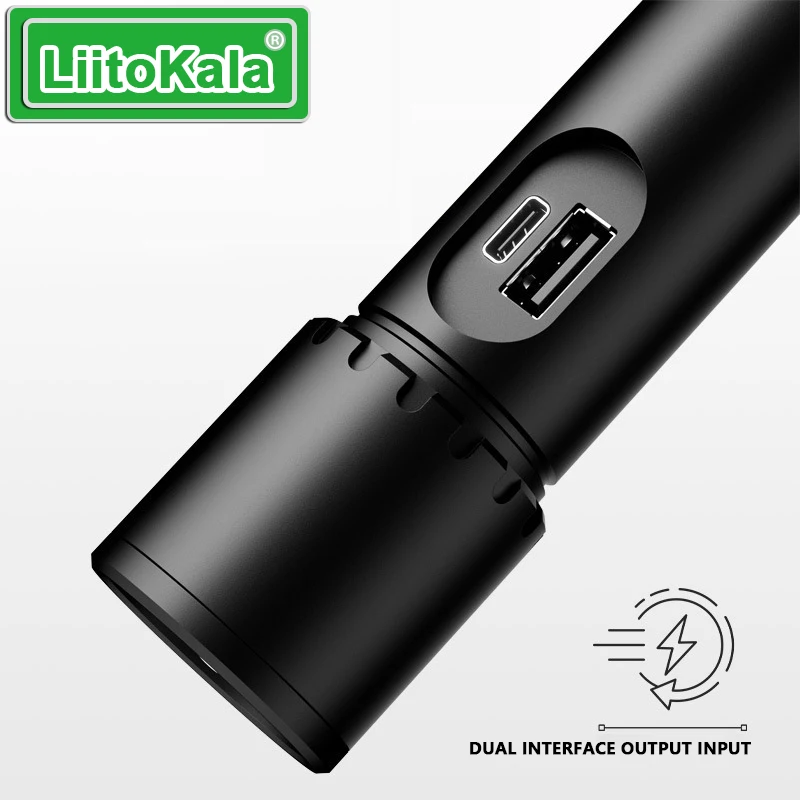 LiitoKala Ultra Bright Core LF-X725 Linterna 21700 3500mAh Iluminación de batería 1500LM 20W 500m Alcance